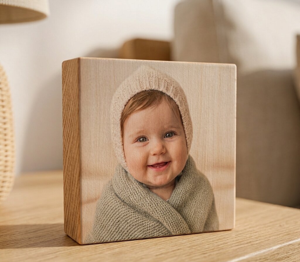 Bloc Blocky - portrait de bébé